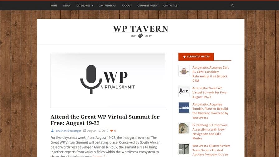 75. Proyectos y screencasts 4 wptavern antes