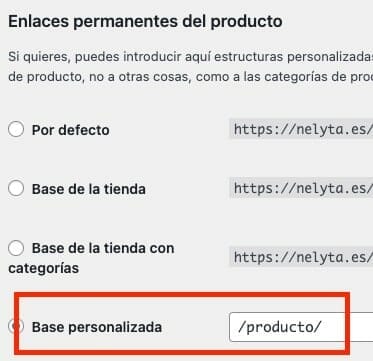 Quitar la base del slug de los enlaces permanentes de los productos de WooCommerce 1 base productos woocommerce